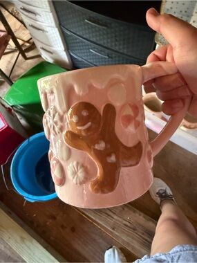 Pink Gingerbread Ceramic Mug